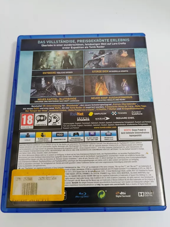 PS4 RISE OF THE TOMB RIDER