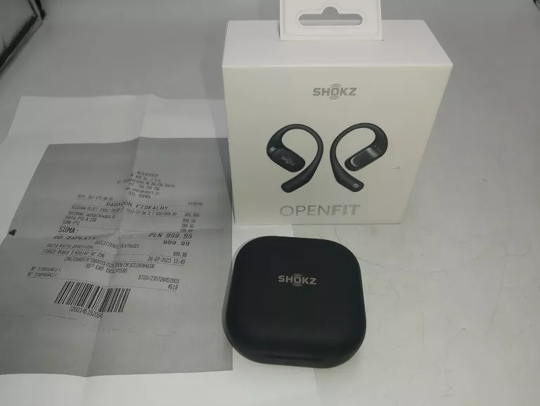 SŁUCHAWKI KOSTNE BLUETOOTH SHOKZ OPENFIT T910 BLACK W PUDEŁKU