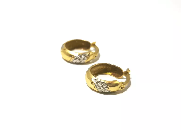 PIĘKNE ZŁOTE KOLCZYKI 585 1,67 G