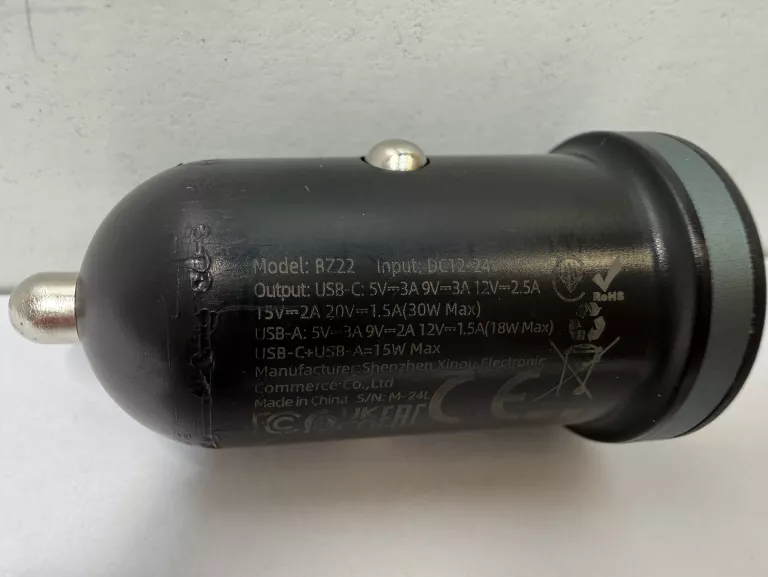 BOROFONE ŁADOWARKA SAMOCHODOWA BZ22