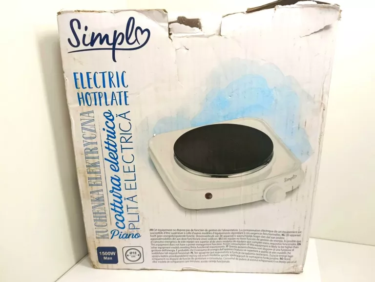 KUCHENKA ELEKTRYCZNA SIMPLY JEDNOPALNIKOWA