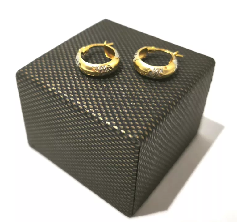 PIĘKNE ZŁOTE KOLCZYKI 585 1,67 G