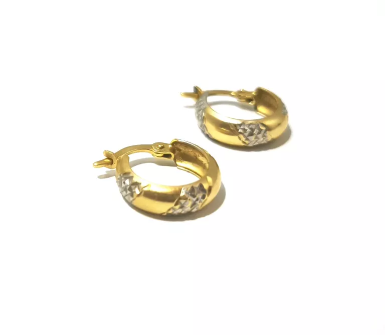 PIĘKNE ZŁOTE KOLCZYKI 585 1,67 G