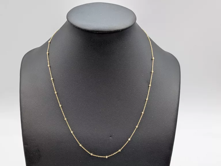 ZŁOTY ŁAŃCUSZEK KLULKI ANKIER 585 1,36G 43CM