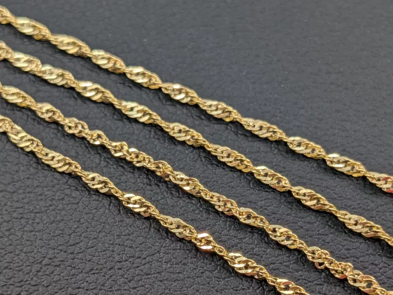 ZŁOTY ŁAŃCUSZEK SINGAPUR 585 1,20G 43CM