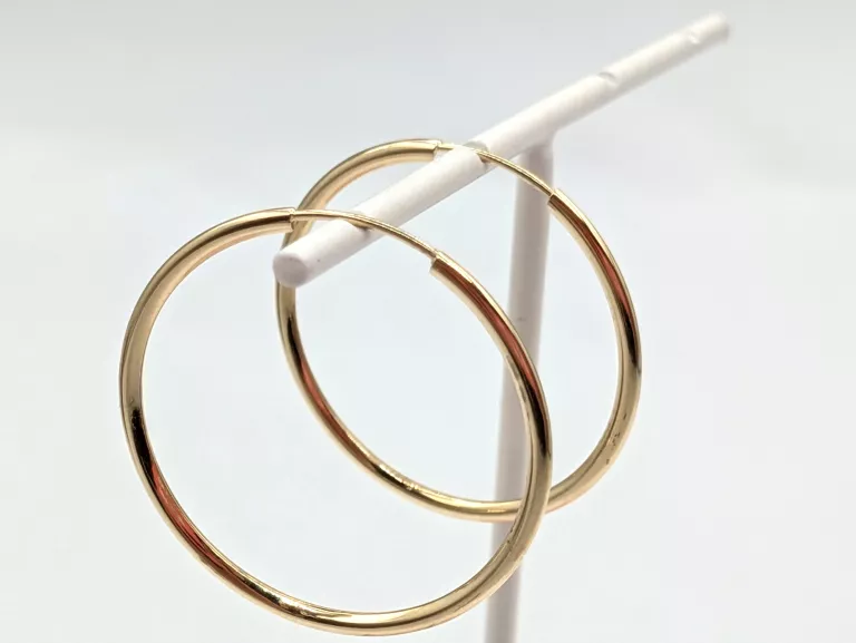 ZŁOTE KOLCZYKI KOŁA 585 0,77G