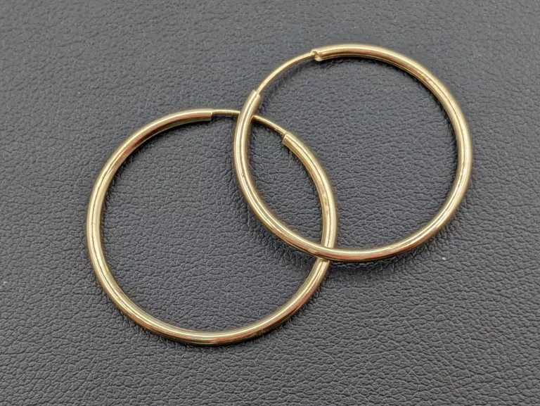 ZŁOTE KOLCZYKI KOŁA 585 0,77G