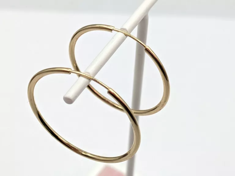 ZŁOTE KOLCZYKI KOŁA 585 0,77G