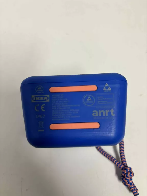 IKEA VAPPEBY PRZENOŚNY GŁOŚNIK BLUETOOTH, WODOODPORNY/NIEBIESKI