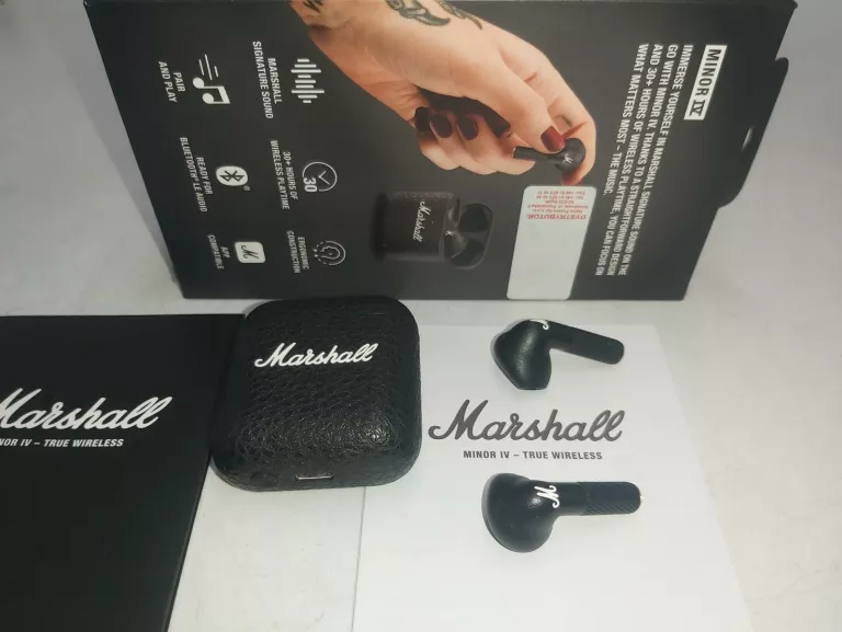 SŁUCHAWKI BLUETOOTH MARSHALL MINOR IV PUDEŁKO