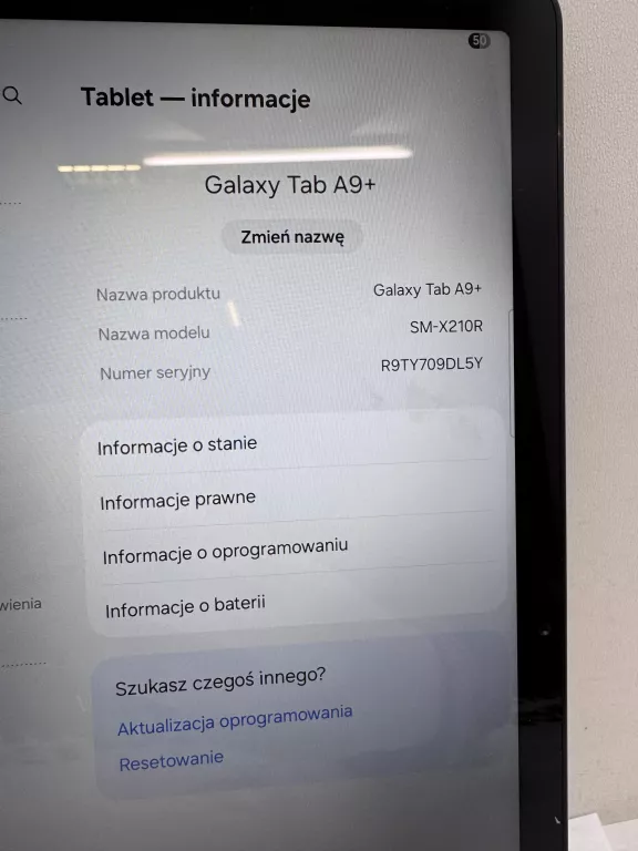 TABLET SAMSUNG GALAXY TAB A9+ SM-X210R 6/128GB KOMPLET