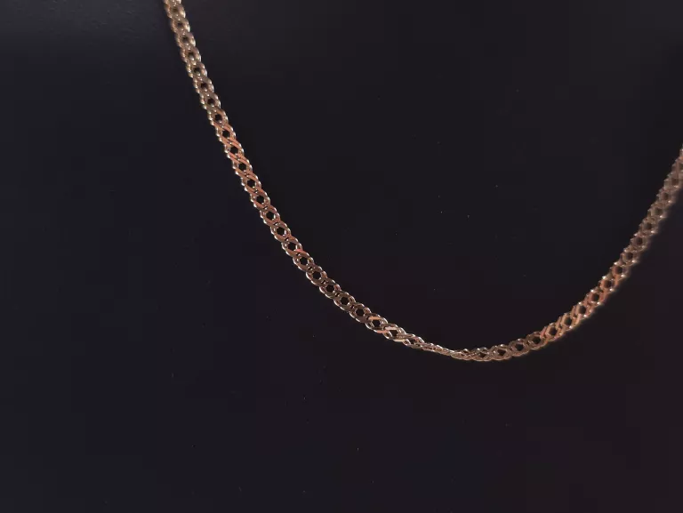 ZŁOTY ŁAŃCUSZEK PANCERKA P585 4,24G 50CM
