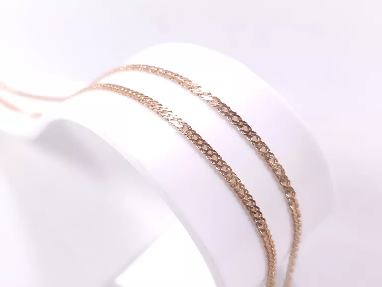 ZŁOTY ŁAŃCUSZEK PANCERKA P585 4,24G 50CM