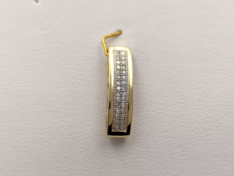 ZŁOTA ZAWIESZKA Z DIAMENTAMI 0,10 CT 585 1,70G