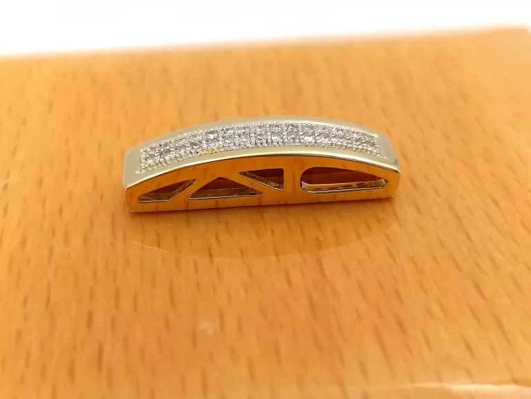 ZŁOTA ZAWIESZKA Z DIAMENTAMI 0,10 CT 585 1,70G
