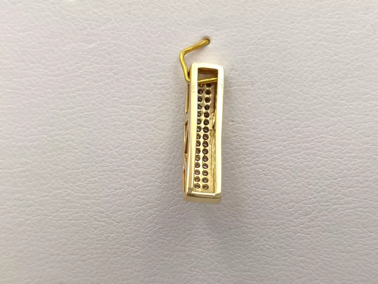 ZŁOTA ZAWIESZKA Z DIAMENTAMI 0,10 CT 585 1,70G