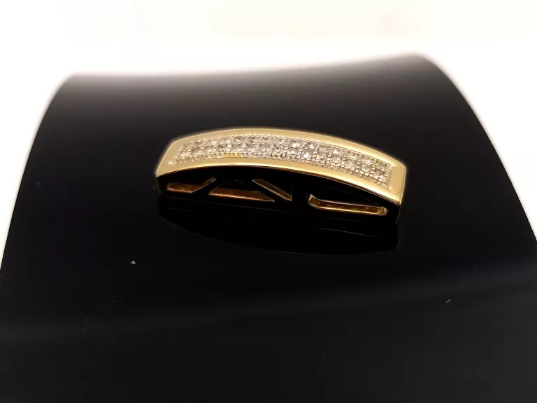 ZŁOTA ZAWIESZKA Z DIAMENTAMI 0,10 CT 585 1,70G