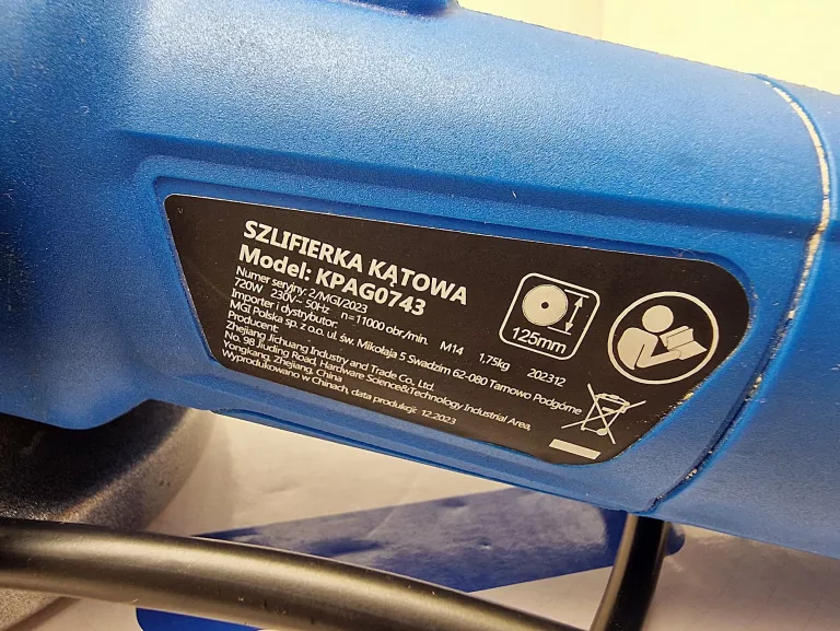 SZLIFIERKA KĄTOWA KPAG0520