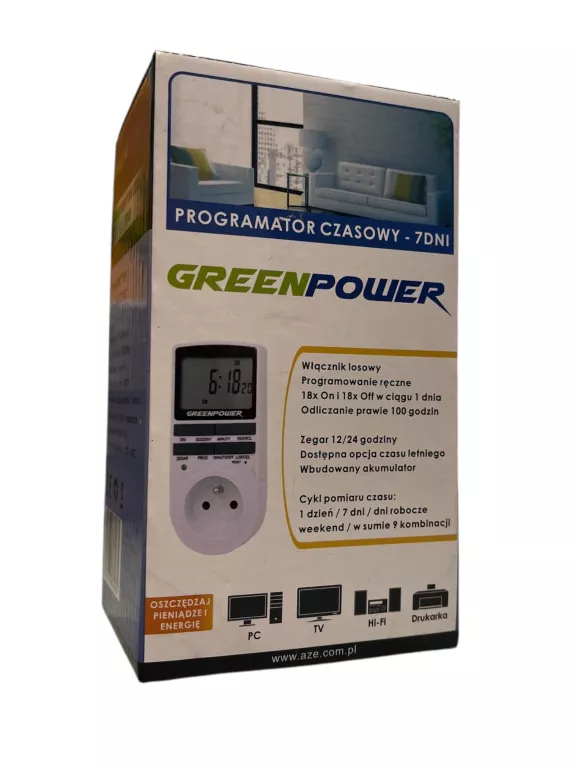 PROGRAMATOR CZASOWY- 7 DNI GREENPOWER