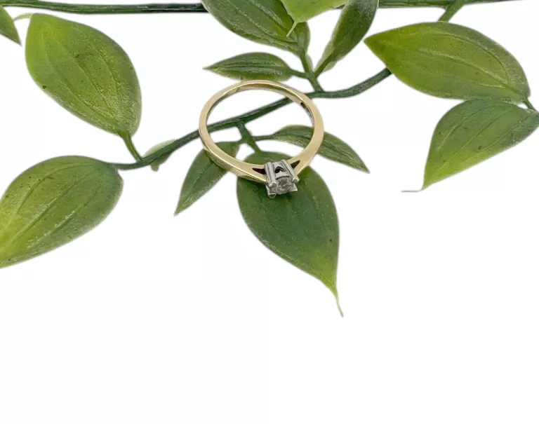 PIĘKNY ZŁOTY PIERŚCIONEK 2,47G 585 R. 15