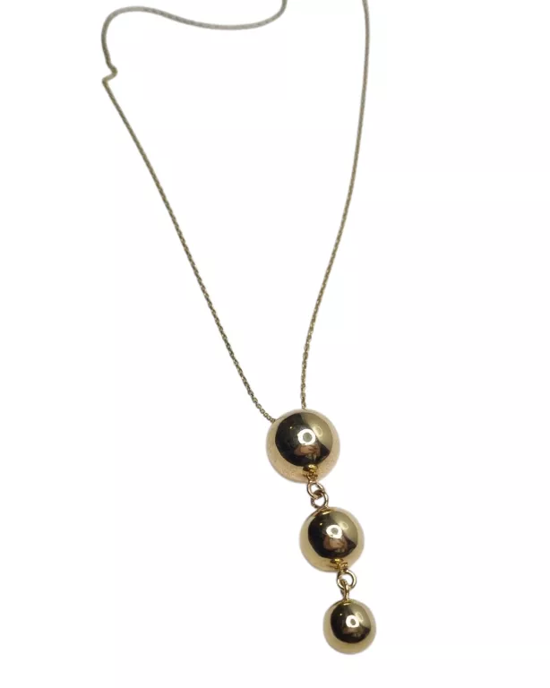 ZŁOTY NASZYJNIK Z KULECZKAMI 585 | 5,10G | 49 CM