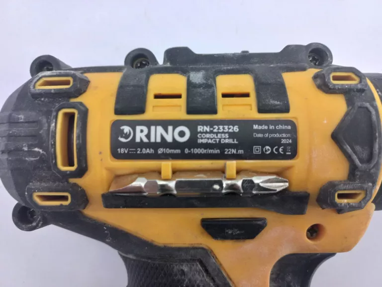 WIERTARKO-WKRĘTARKA 18 V RINO DRI18LI-117IMP WALIZKA ZESTAW