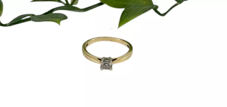 PIĘKNY ZŁOTY PIERŚCIONEK 2,47G 585 R. 15