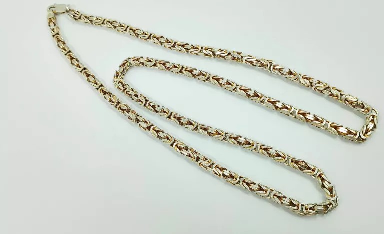 ŚLICZNY SREBRNY ŁAŃCUSZEK - SPLOT KRÓLEWSKI