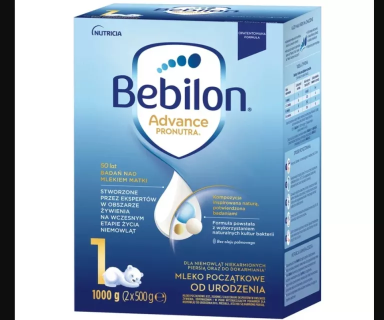 BEBILON 1 ADVANCE PRONUTRA MLEKO POCZĄTKOWE OD URODZENIA 1000 G