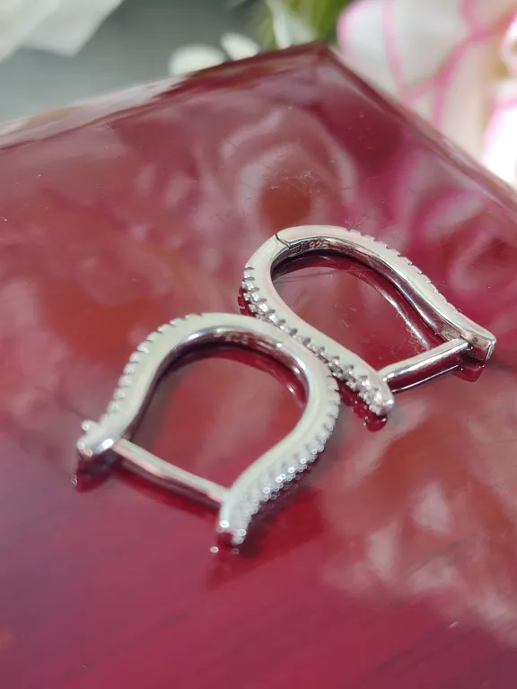 ŚLICZNE SREBRNE KOLCZYKI P.925 2,90G