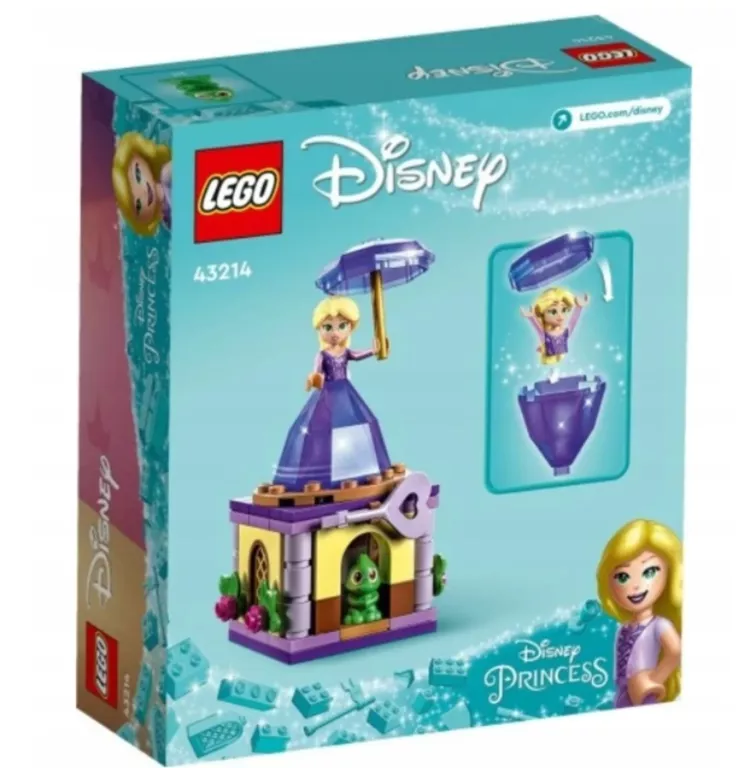 LEGO DISNEY 43214 WIRUJĄCA ROSZPUNKA -USZKODZONE PUDEŁKO-