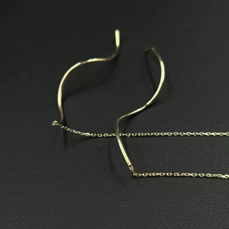 PIĘKNA NOWA PARA ZŁOTYCH KOLCZYKÓW 585/14K/1,53 G POLSKI WYRÓB