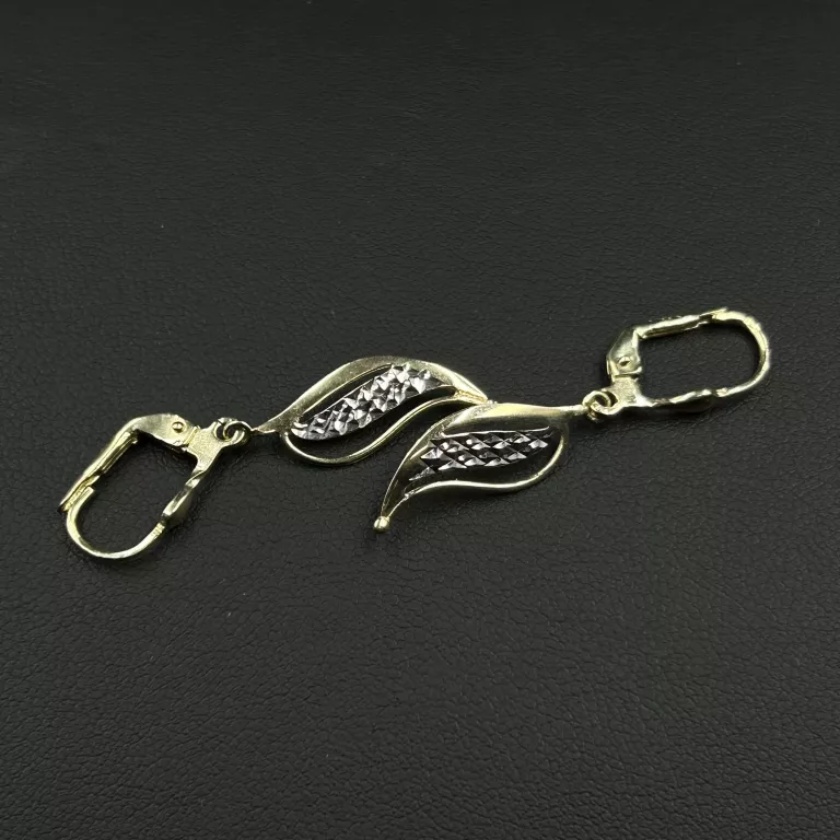 PIĘKNA NOWA ZŁOTA PARA KOLCZYKÓW 585/14K/2,03 G POLSKI WYRÓB