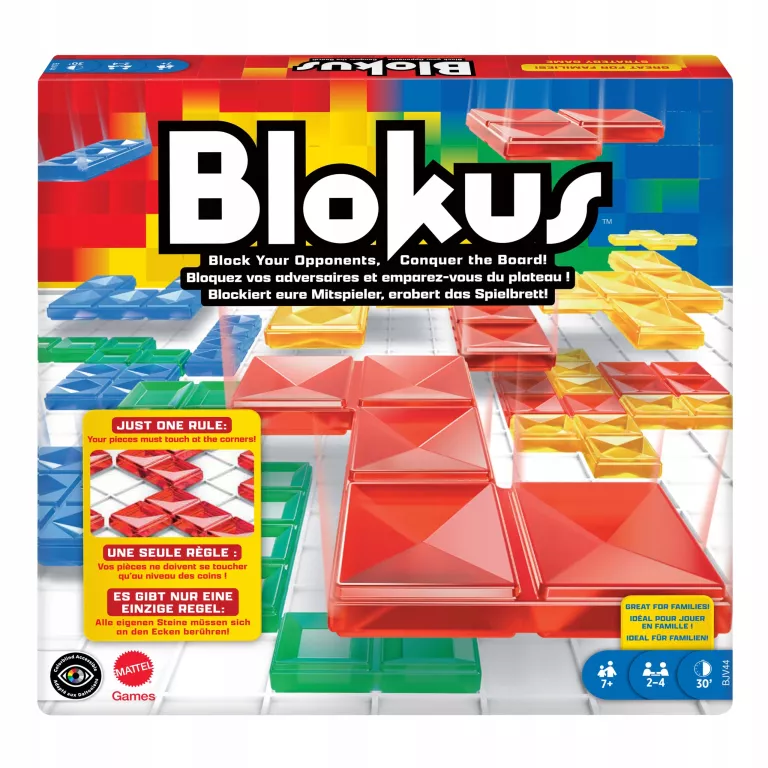 GRA RODZINNA BLOKUS LOGICZNA GRA PLANSZOWA DLA CAŁEJ RODZINY BJV44