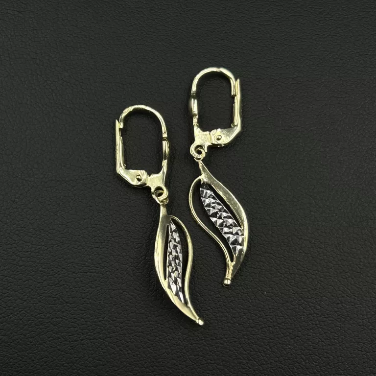 PIĘKNA NOWA ZŁOTA PARA KOLCZYKÓW 585/14K/2,03 G POLSKI WYRÓB