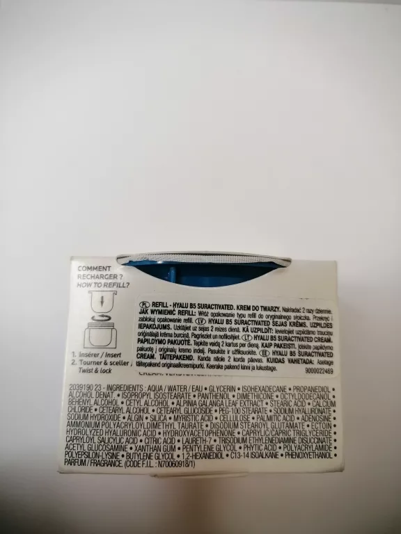 LA ROCHE-POSAY HYALU B5 KREM UJĘDRNIAJĄCO-REGENERUJĄCY, REFILL 50ML