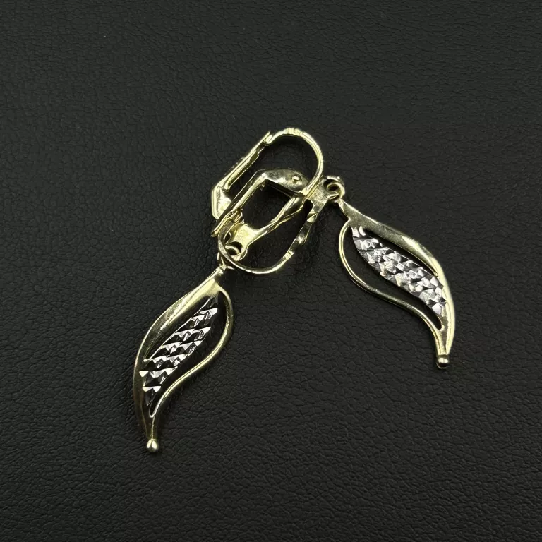 PIĘKNA NOWA ZŁOTA PARA KOLCZYKÓW 585/14K/2,03 G POLSKI WYRÓB