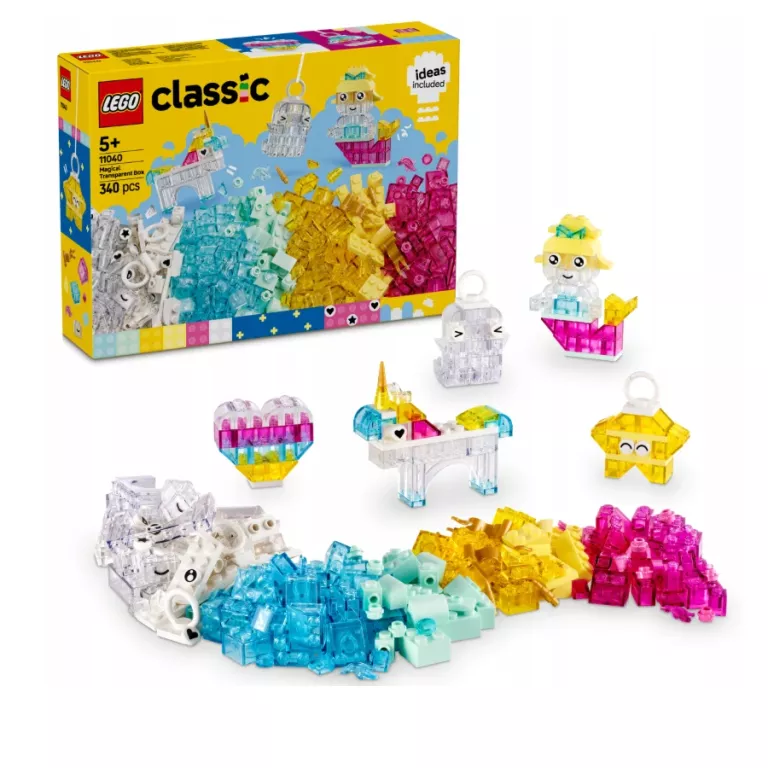 LEGO CLASSIC 11040 MAGICZNY ZESTAW Z KLOCKAMI ZESTAW I PORADNIK 4W1