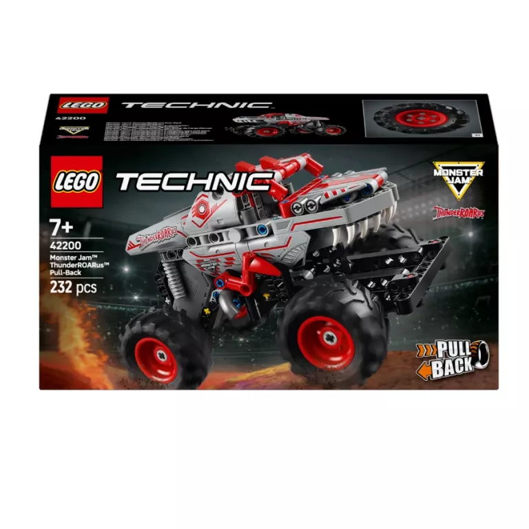 LEGO TECHNIC 42200 MONSTER JAM THUNDERROARUS Z SILNIKIEM NAKRĘCANYM