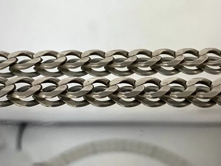 SREBRO - WYRÓB JUBILERSKI UŻYWANY ŁAŃCUCH Z KRZYŻYKIEM 925/39,76G