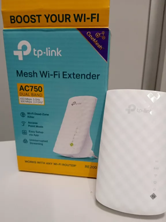 WZMACNIACZ SIECI TP-LINK RE200 UŻYWANY