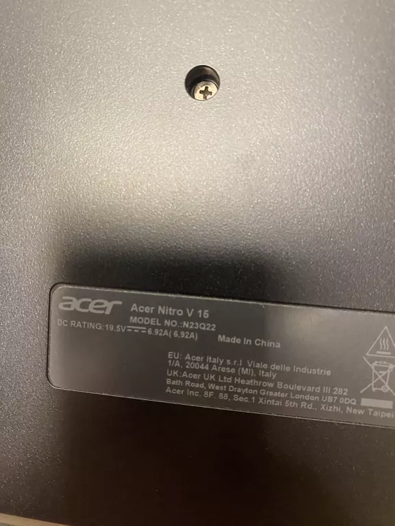 LAPTOP  ACER NITRO V 15 32/512GB RYZEN 5 RTX3050