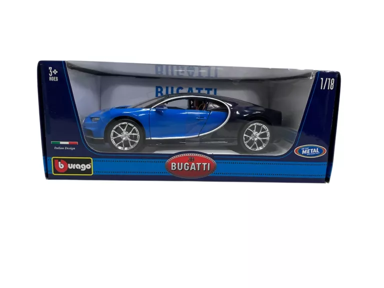 SAMOCHÓD BUGATTI CHIRON, NIEBIESKI BBURAGO