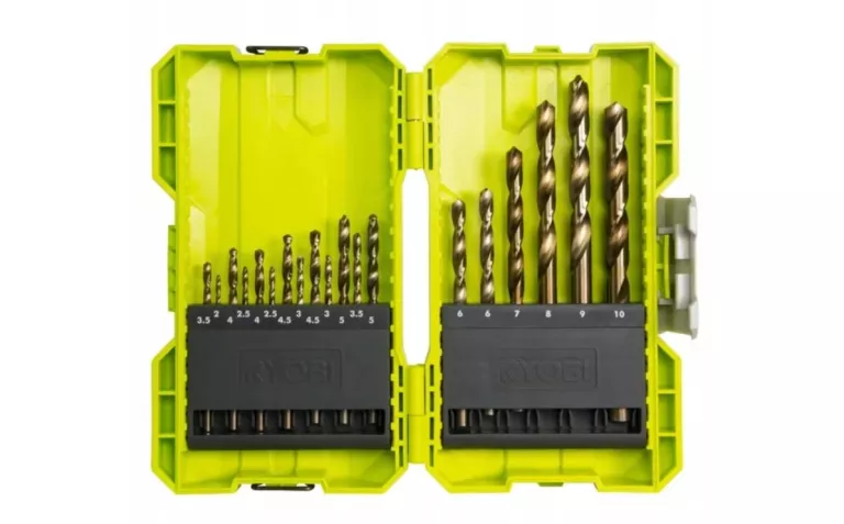 ZESTAW WIERTŁA DO METALU HSS RYOBI 2-10MM 19 SZTUK