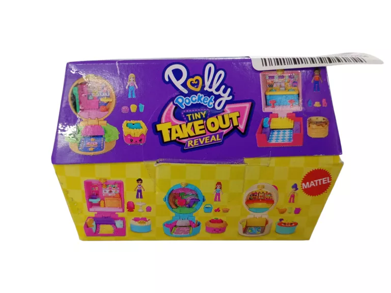 POLLY POCKET PRZEKĄSKI NIESPODZIANKI MAŁY ZESTAW KOMPAKTOWY I POJAZD ASORT