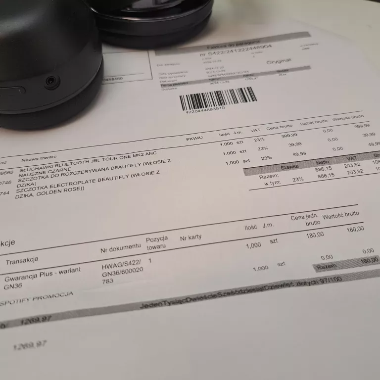 SŁUCHAWKI NAUSZNE JBL TOUR M2