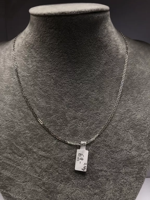 SREBRO - WYRÓB JUBILERSKI UŻYWANY SREBRNY ŁAŃCUSZEK 925 2,46G