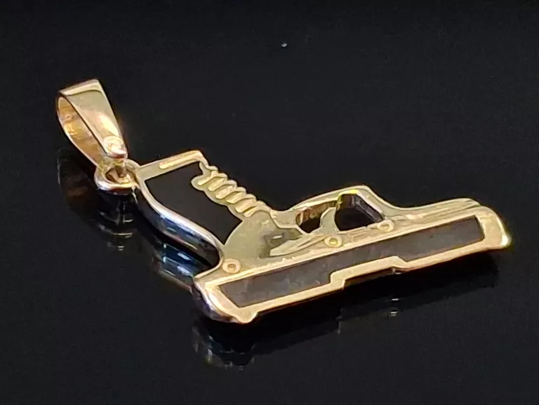 ZŁOTA  ZAWIESZKA PISTOLET 14K