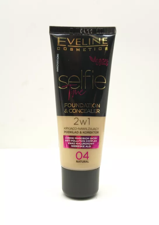 EVELINE COSMETICS SELFIE TIME POKŁAD I KOREKTOR 04 NATURAL 30ML