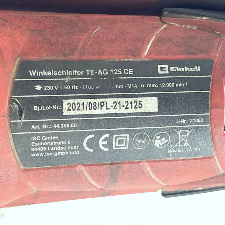 SZLIFIERKA KĄTOWA EINHELL TE AG 125